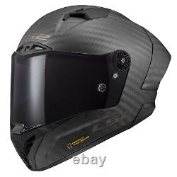 Ls2 Ff805 Thunder Carbon Fibre Acu Dual Visor Full Face Motorcycle Helmet