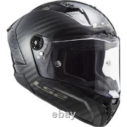 Ls2 Ff805 Thunder Carbon Fibre Full Face Motorcycle Crash Helmet Gloss Carbon