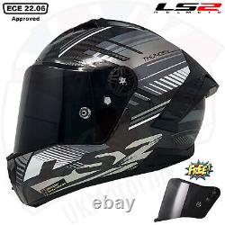 Ls2 Ff805 Thunder Carbon Volt Motorcycle Bike Helmet Lightweight Track Crash LID