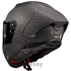 Ls2 Ff805 Thunder Gp-pro Carbon Fibre Full Face Motorcycle Crash Racing Helmet