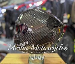 Ls2 Ff811 Vector II Carbon Motorcycle Full Face Helmet Clear And Tinted Visor