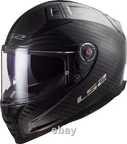Ls2 Ff811 Vector-ii Carbon Fibre Full Face Dual Visor Motorcycle Crash Helmet