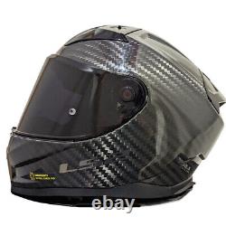 Ls2 Ff811 Vector-ii Carbon Fibre Full Face Dual Visor Motorcycle Crash Helmet