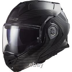 Ls2 Ff901 Advant X Carbon Fibre Modular Flip Front Full Face Motorcycle Helmet