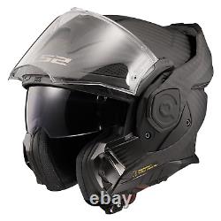 Ls2 Ff901 Advant X Carbon Fibre Modular Flip Front Full Face Motorcycle Helmet