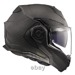 Ls2 Ff901 Advant X Carbon Fibre Modular Flip Front Full Face Motorcycle Helmet