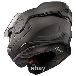 Ls2 Ff901 Advant X Carbon Fibre Modular Flip Front Full Face Motorcycle Helmet