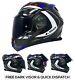 Ls2 Ff901 Advant X Carbon Fibre Modular Flip Front Motorcycle Helmet Future Blue