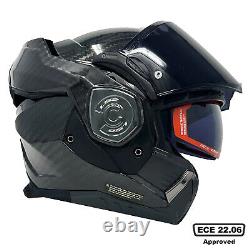 Ls2 Ff901 Modular Advant X Carbon Fibre Flip Front Full Face Motorcycle Helmet