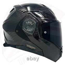 Ls2 Ff901 Modular Advant X Carbon Fibre Flip Front Full Face Motorcycle Helmet