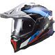 Ls2 Mx701 C Explorer Frontier Full Face Enduro Motorbike MX Helmet, Black Blue