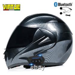 Modular Flip Up Motorcycle Bluetooth Helmet Full Face Dual Lens Motorbike Helmet