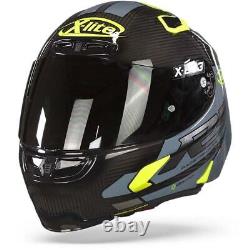 Motorcycle Race Helmet X-Lite X803 RS Ultra Carbon Skywarp Ltd Edition Yellow