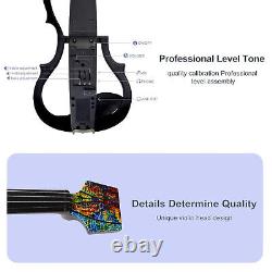 (Multi Colored)Full Size Electric Violin With Carbon Fiber Body Stylish