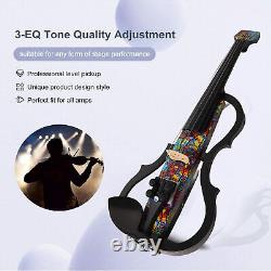 (Multi Colored)Full Size Electric Violin With Carbon Fiber Body Stylish