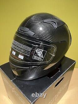 NEW Genuine Real Carbon Fiber 1Storm Motorcycle Full Face Helmet DOT Black S-XXL