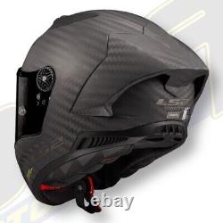 NEW LS2 FF805 Thunder FIM Spec Carbon Fibre Motorcycle Race Racing Track Helmet