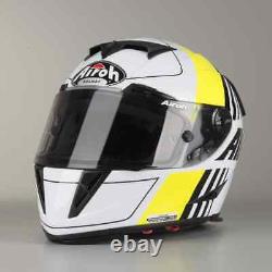 New Airoh Gp500 Full Face Carbon Fibre Motorcycle Sportsbike Helmet Black Gloss