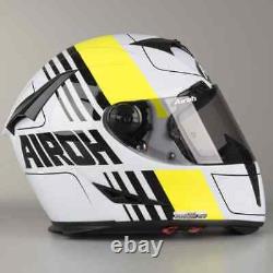 New Airoh Gp500 Full Face Carbon Fibre Motorcycle Sportsbike Helmet Black Gloss