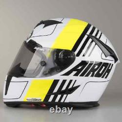 New Airoh Gp500 Full Face Carbon Fibre Motorcycle Sportsbike Helmet Yellow Gloss