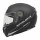 New Mt Rapide Matt Black Fibreglass Motorcycle Full Face Helmet Medium