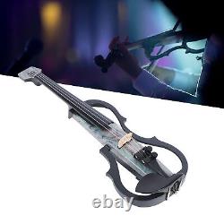 Professional Silent Electric Violin Carbon Fiber And ABS 4/4 Full Size Elect GFL