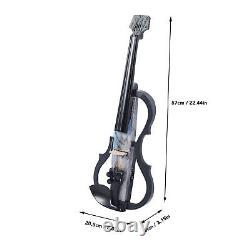 Professional Silent Electric Violin Carbon Fiber And ABS 4/4 Full Size Elect GFL