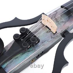 Professional Silent Electric Violin Carbon Fiber And ABS 4/4 Full Size Elect GFL