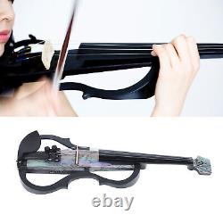 Professional Silent Electric Violin Carbon Fiber And ABS 4/4 Full Size Elect GFL