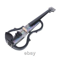 Professional Silent Electric Violin Carbon Fiber And ABS 4/4 Full Size Elect GFL