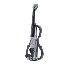 Professional Silent Electric Violin Carbon Fiber And ABS 4/4 Full Size Elect GFL