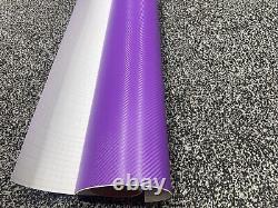 Purple 3D Carbon-Fiber-Car Viny Wrap-Sheet-Film stickers-Decals-Vehicle wrapping