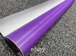 Purple 3D Carbon-Fiber-Car Viny Wrap-Sheet-Film stickers-Decals-Vehicle wrapping