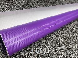 Purple 3D Carbon-Fiber-Car Viny Wrap-Sheet-Film stickers-Decals-Vehicle wrapping