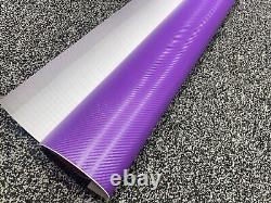 Purple 3D Carbon-Fiber-Car Viny Wrap-Sheet-Film stickers-Decals-Vehicle wrapping