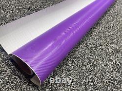 Purple 3D Carbon-Fiber-Car Viny Wrap-Sheet-Film stickers-Decals-Vehicle wrapping