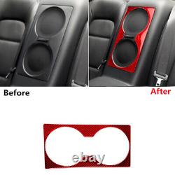 RHD Carbon Fiber Interior Full Cover Trim For Nissan GT-R R35 2008-16 37Pcs Red