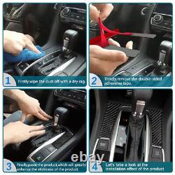 RHD Carbon Fiber Interior Full Stickers Kit Cover Trim For Ford Fiesta 2011-2015