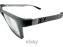 Ray Ban NEW Carbon Fiber Demi Gloss Grey Frames Mens 53-17-145 Eyeglasses RX8901