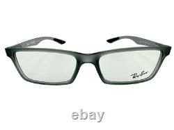 Ray Ban NEW Carbon Fiber Demi Gloss Grey Frames Mens 53-17-145 Eyeglasses RX8901