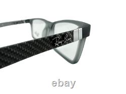 Ray Ban NEW Carbon Fiber Demi Gloss Grey Frames Mens 53-17-145 Eyeglasses RX8901