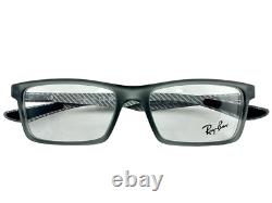 Ray Ban NEW Carbon Fiber Demi Gloss Grey Frames Mens 53-17-145 Eyeglasses RX8901