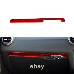 Red Carbon Fiber Interior Full Kit Set Sticker For Audi TT 2008-2012