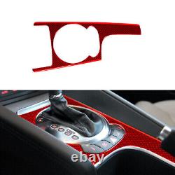 Red Carbon Fiber Interior Full Kit Set Sticker For Audi TT 2008-2012