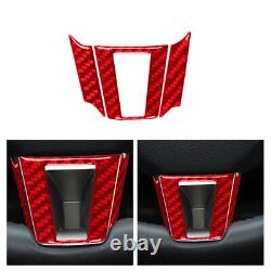 Red Carbon Fiber Interior Full Kit Set Trim For Jaguar XF 2009-2011