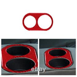 Red Carbon Fiber Interior Full Kit Set Trim For Jaguar XF 2009-2011