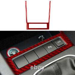 Red Carbon Fiber Interior Full Kit Trim Sticker For Volkswagen Jetta 2011-2014