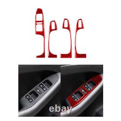 Red Carbon Fiber Interior Full Kit Trim Sticker For Volkswagen Jetta 2011-2014