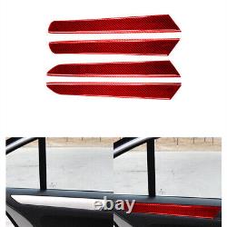 Red Carbon Fiber Interior Full Kit Trim Sticker For Volkswagen Jetta 2011-2014