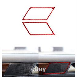 Red Carbon Fiber Interior Full Kit Trim Sticker For Volkswagen Jetta 2011-2014